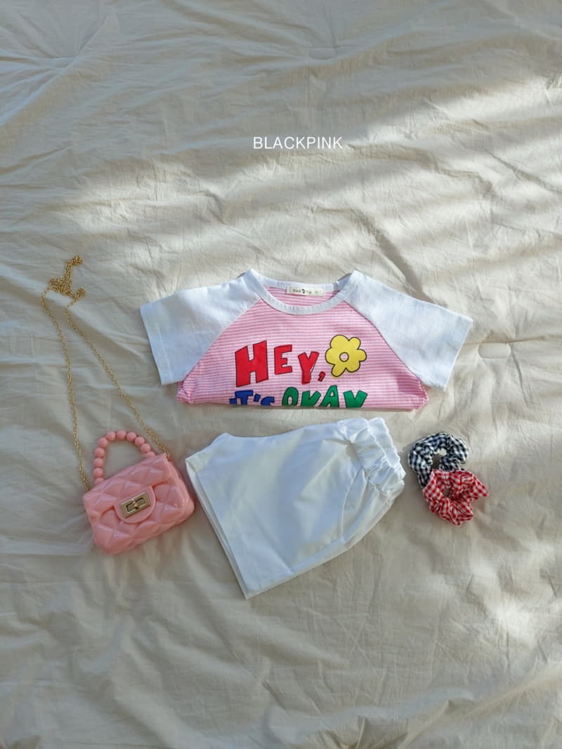 Black Pink - Korean Children Fashion - #Kfashion4kids - Hey Raglan Tee - 9