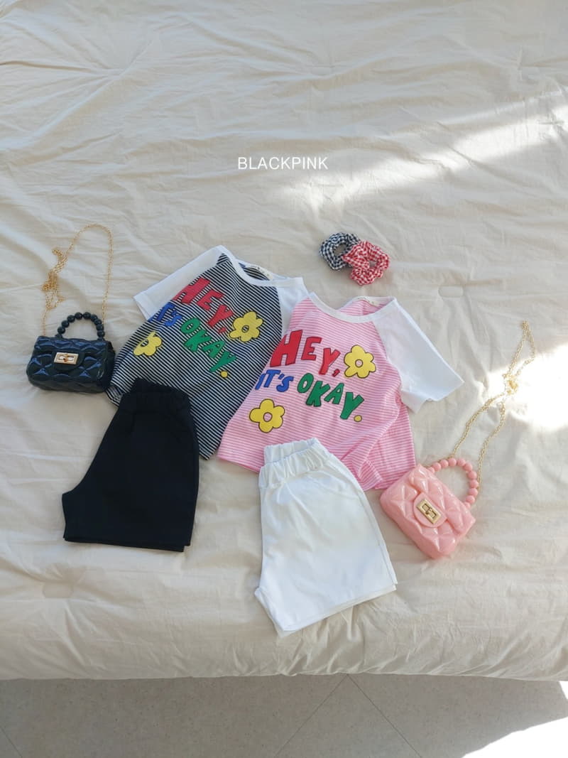 Black Pink - Korean Children Fashion - #childrensboutique - Hey Raglan Tee - 2