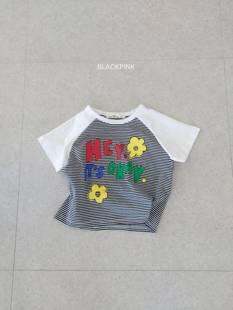 Black Pink - Korean Children Fashion - #kidsshorts - Hey Raglan Tee - 6