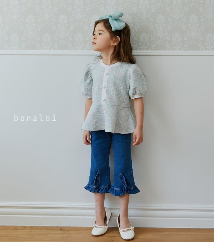 Bonaloi - Korean Children Fashion - #childrensboutique - Botton Frill Jeans - 11