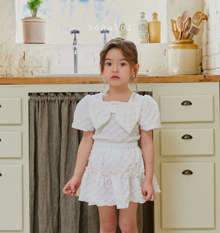 Bonaloi - Korean Children Fashion - #discoveringself - Big Ribbon Blouse - 9
