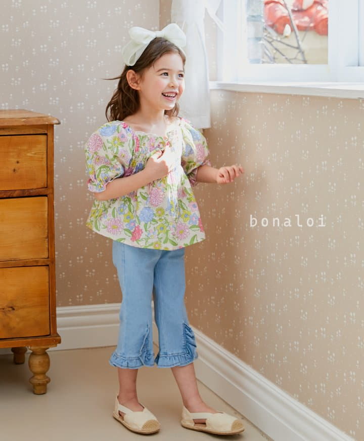 Bonaloi - Korean Children Fashion - #kidzfashiontrend - Botton Frill Jeans