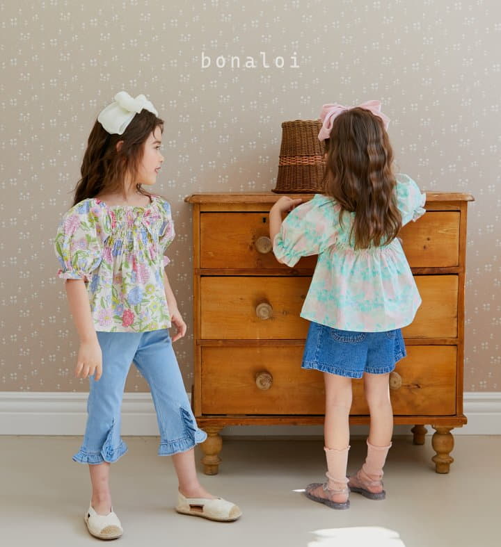 Bonaloi - Korean Children Fashion - #littlefashionista - Botton Frill Jeans - 4