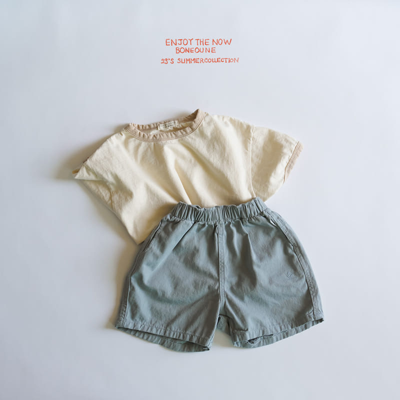 Boneoune - Korean Children Fashion - #kidsshorts - Combi Tee - 7