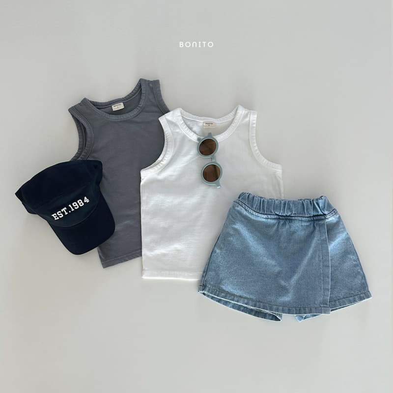 Bonito - Korean Baby Fashion - #smilingbaby - Denim Skrit Shorts - 4