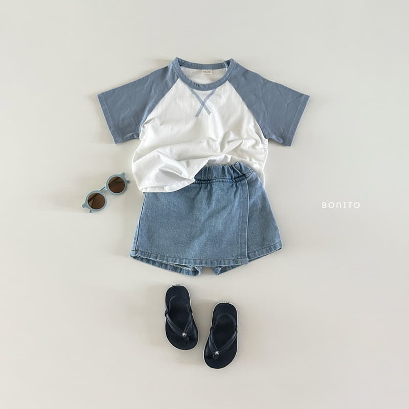 Bonito - Korean Baby Fashion - #babyclothing - Denim Skrit Shorts - 6