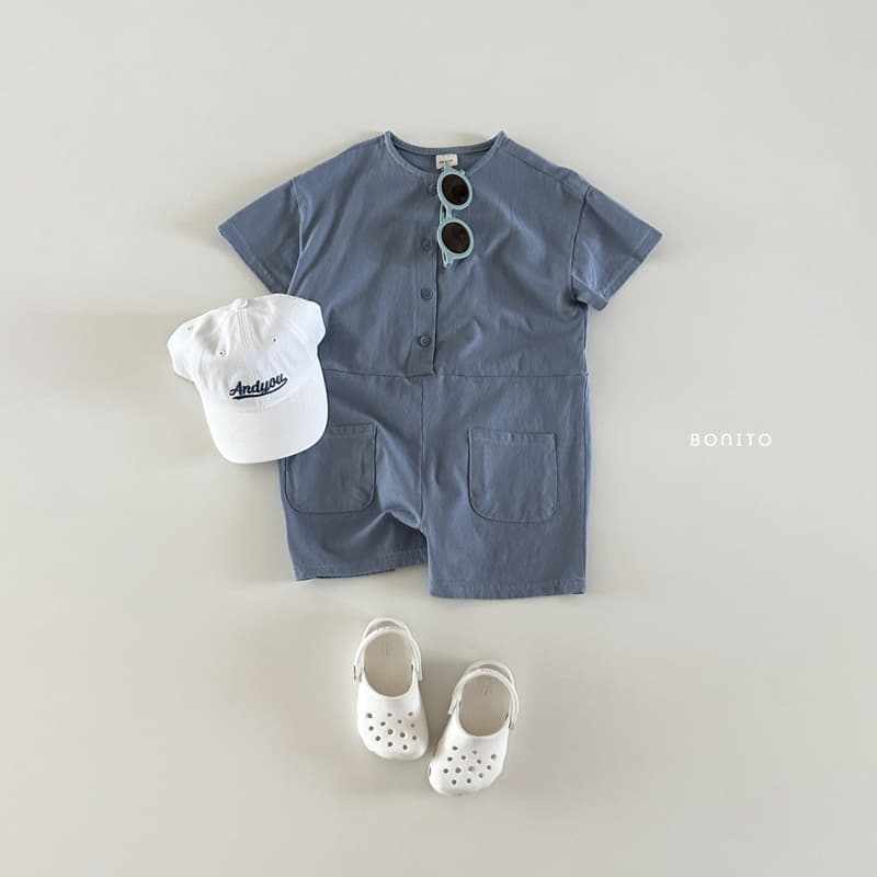 Bonito - Korean Baby Fashion - #babyfashion - Short Sleeves Overalls - 5