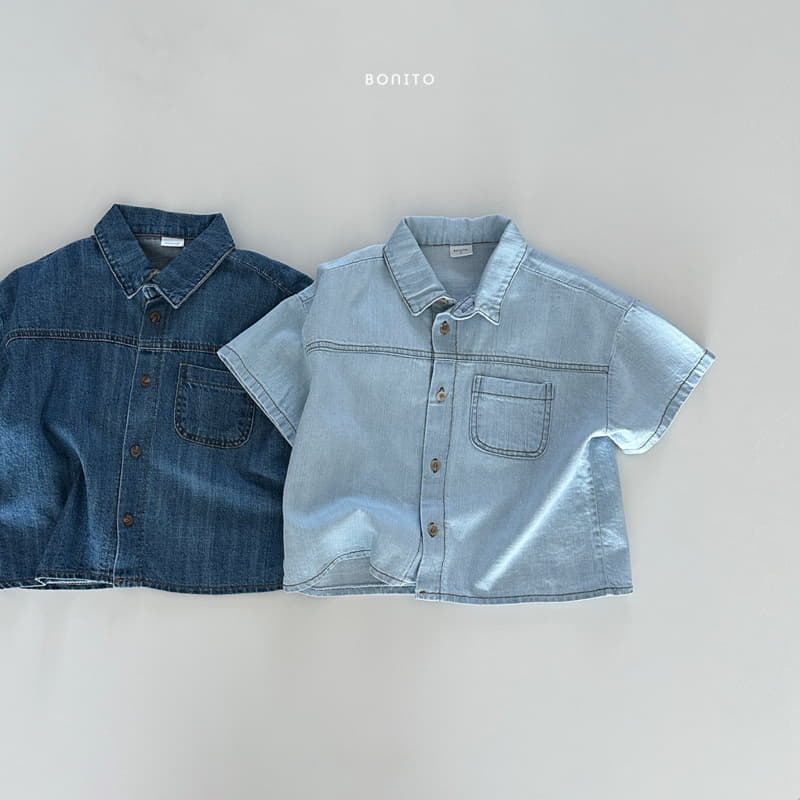 Bonito - Korean Baby Fashion - #babyfashion - Denim Shirt
