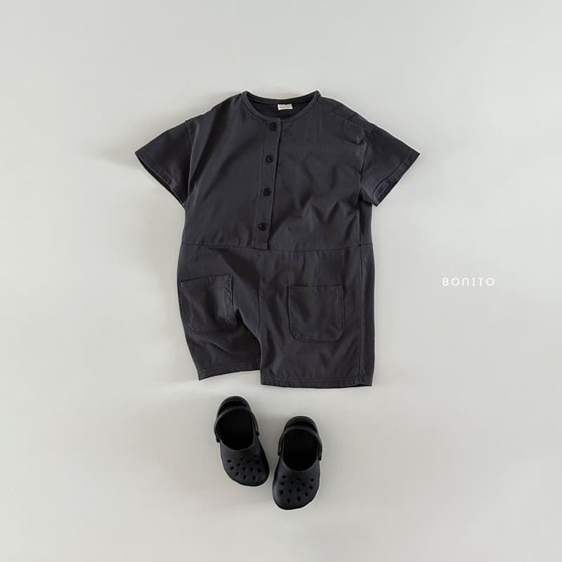 Bonito - Korean Baby Fashion - #babyfever - Short Sleeves Overalls - 6