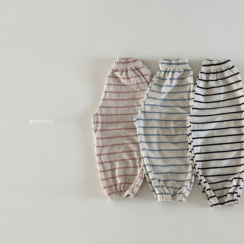 Bonito - Korean Baby Fashion - #babygirlfashion - Stripes Summer Pants