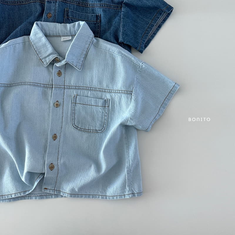 Bonito - Korean Baby Fashion - #babygirlfashion - Denim Shirt - 3