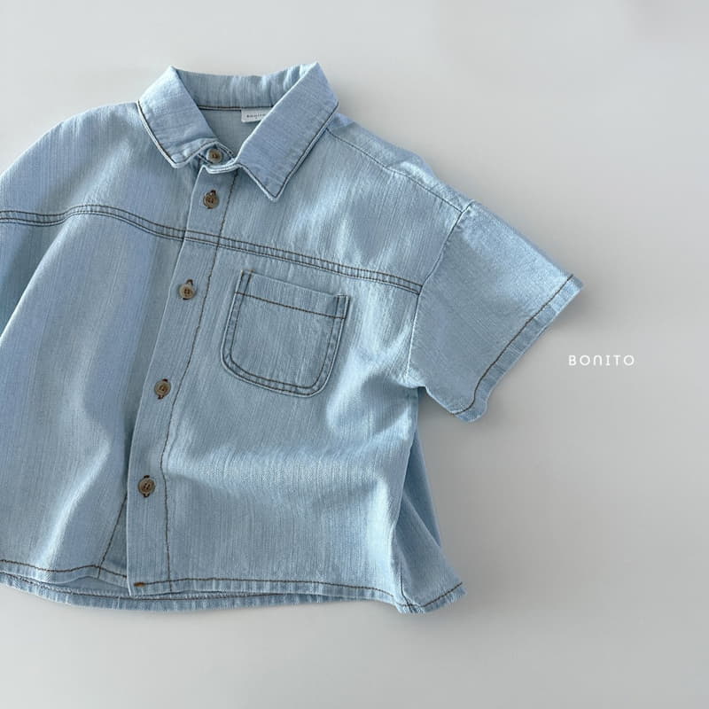 Bonito - Korean Baby Fashion - #babygirlfashion - Denim Shirt - 4