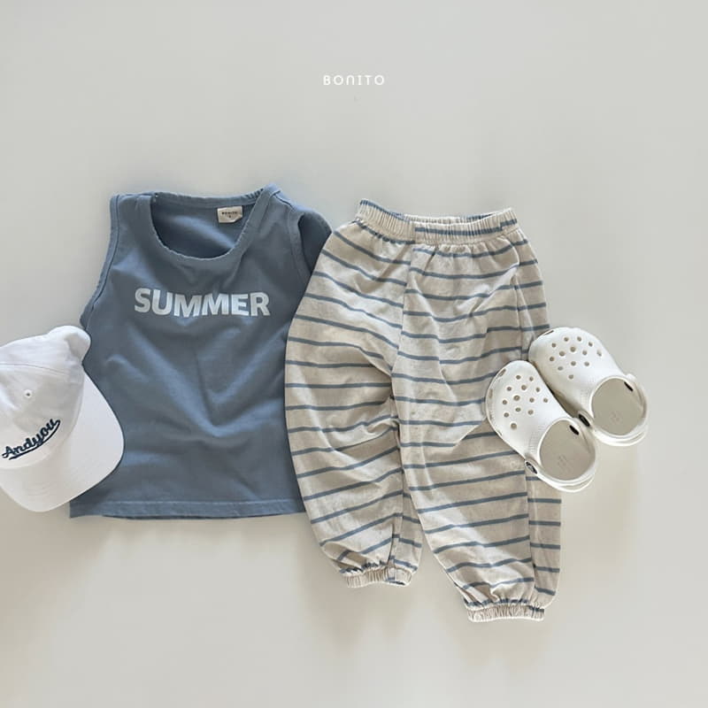Bonito - Korean Baby Fashion - #babyoninstagram - Stripes Summer Pants - 4