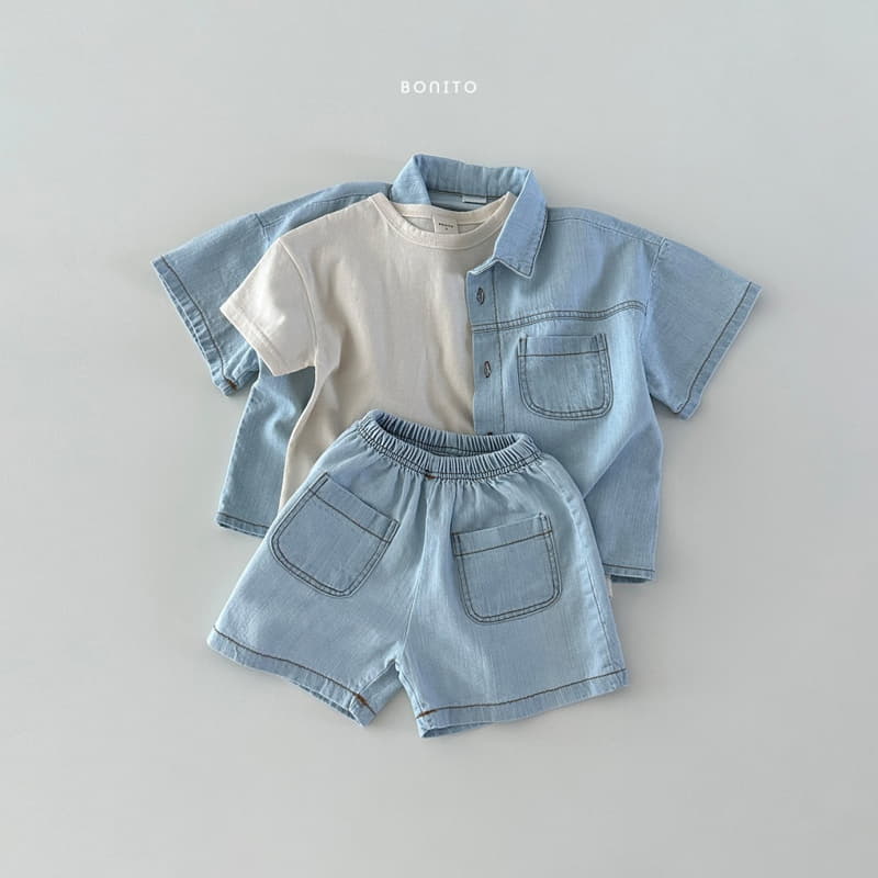 Bonito - Korean Baby Fashion - #babyootd - Denim Shirt - 6