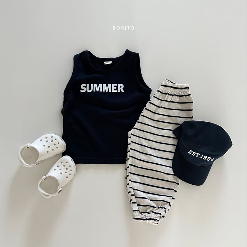 Bonito - Korean Baby Fashion - #babyoutfit - Stripes Summer Pants - 5