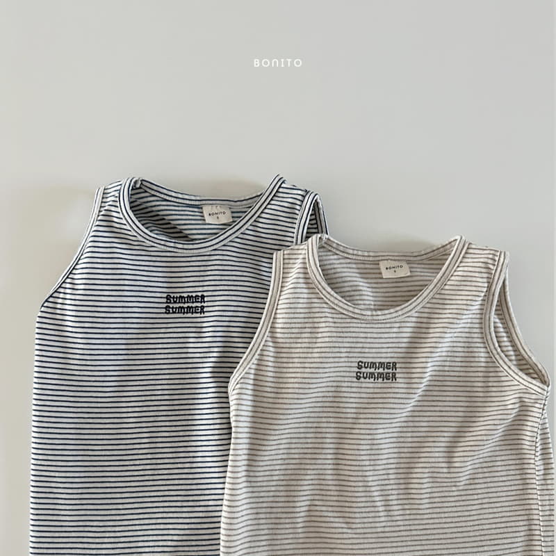 Bonito - Korean Baby Fashion - #babywear - Stripes Sleeveless