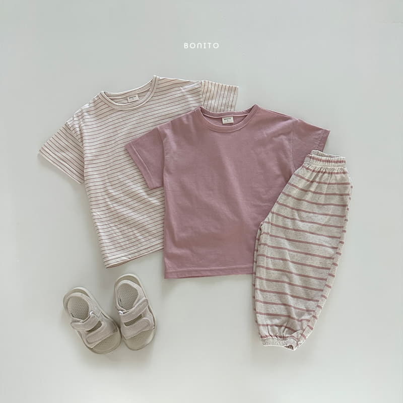 Bonito - Korean Baby Fashion - #onlinebabyboutique - Stripes Summer Pants - 8
