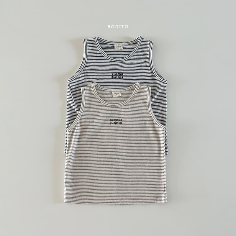 Bonito - Korean Baby Fashion - #onlinebabyboutique - Stripes Sleeveless - 2