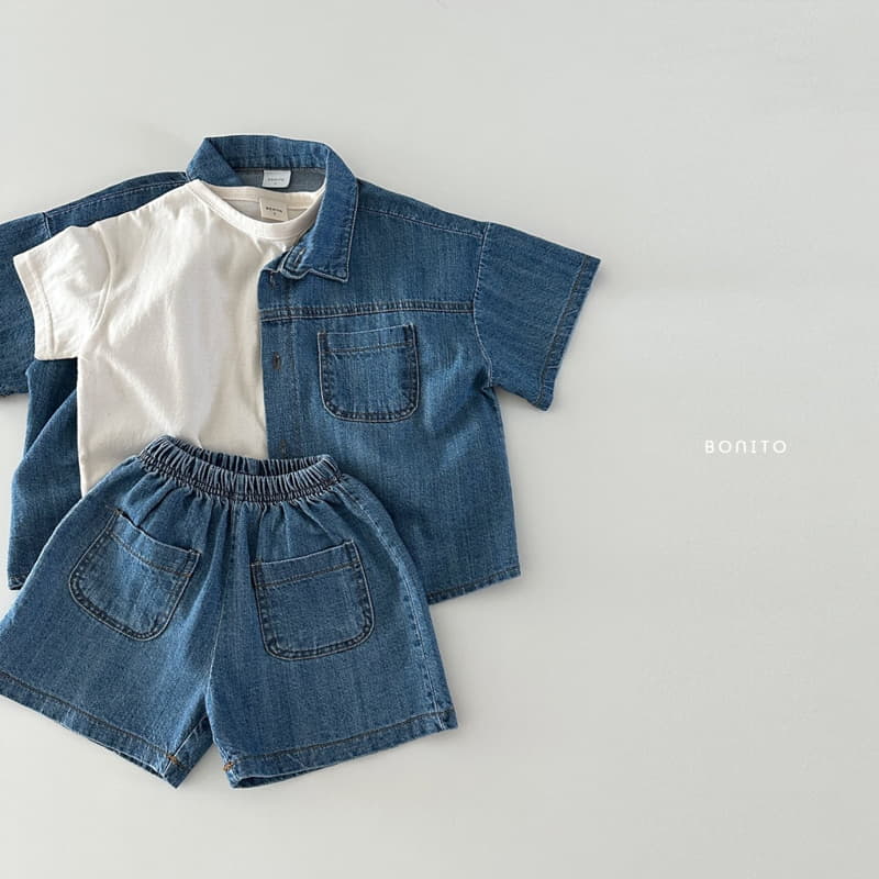 Bonito - Korean Baby Fashion - #onlinebabyboutique - Denim Shirt - 10