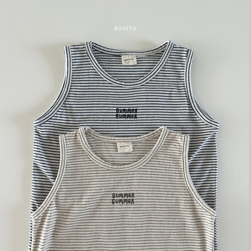 Bonito - Korean Baby Fashion - #onlinebabyshop - Stripes Sleeveless - 3