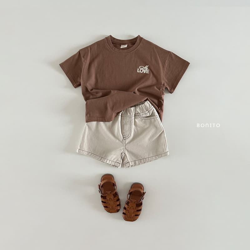 Bonito - Korean Baby Fashion - #onlinebabyshop - Cotton Stitch Shorts - 6