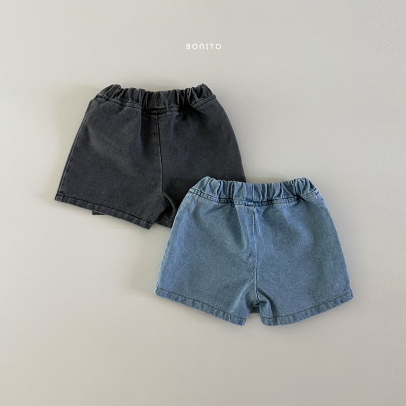 Bonito - Korean Baby Fashion - #smilingbaby - Denim Skrit Shorts - 3