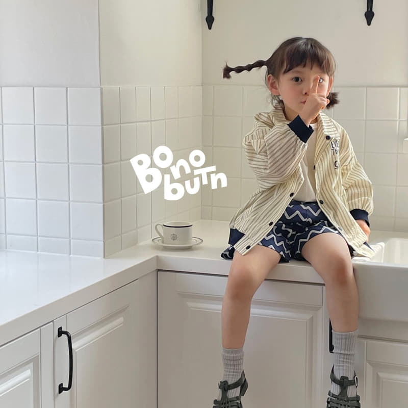 Bonobutton - Korean Children Fashion - #kidzfashiontrend - Watter Stripes Shorts - 6