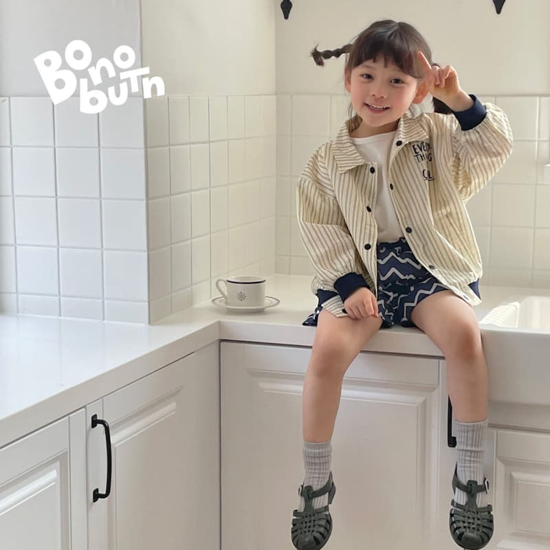 Bonobutton - Korean Children Fashion - #littlefashionista - Watter Stripes Shorts - 8