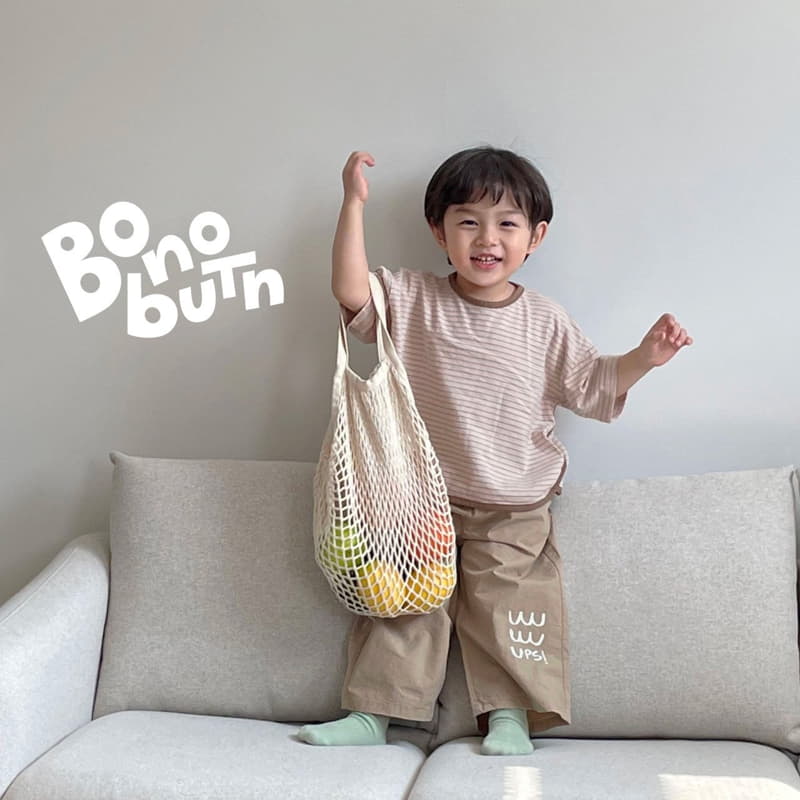 Bonobutton - Korean Children Fashion - #magicofchildhood - Cold Noodle Stripes Tee