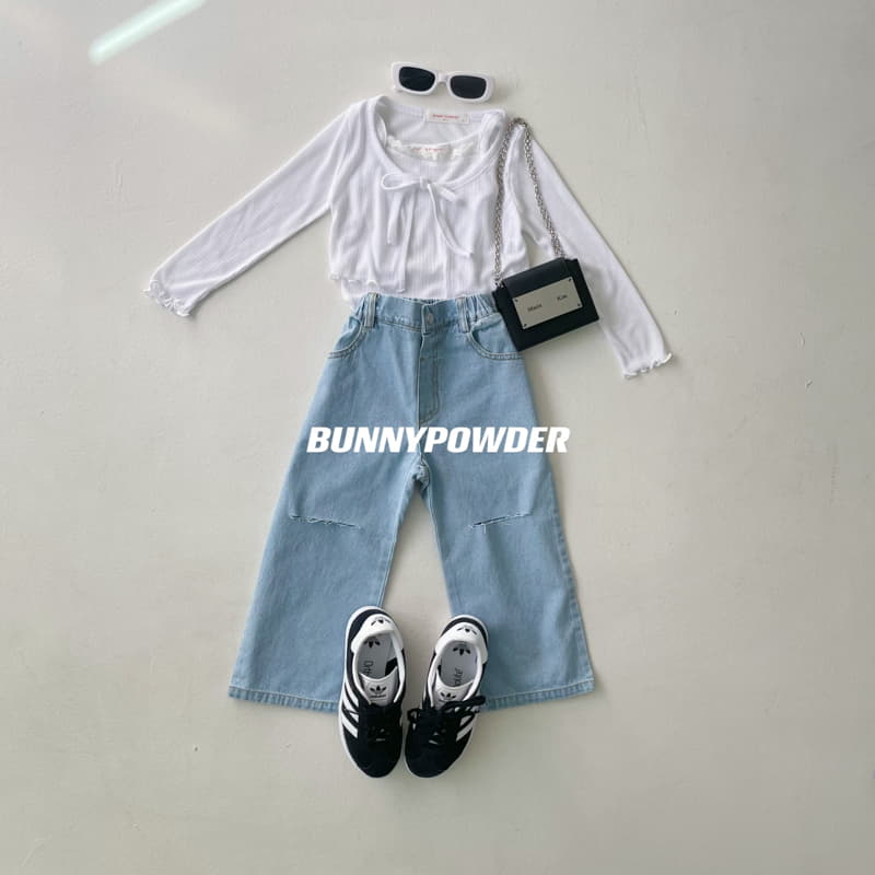 Bunny Powder - Korean Children Fashion - #kidsshorts - Lay Sleeveless - 11