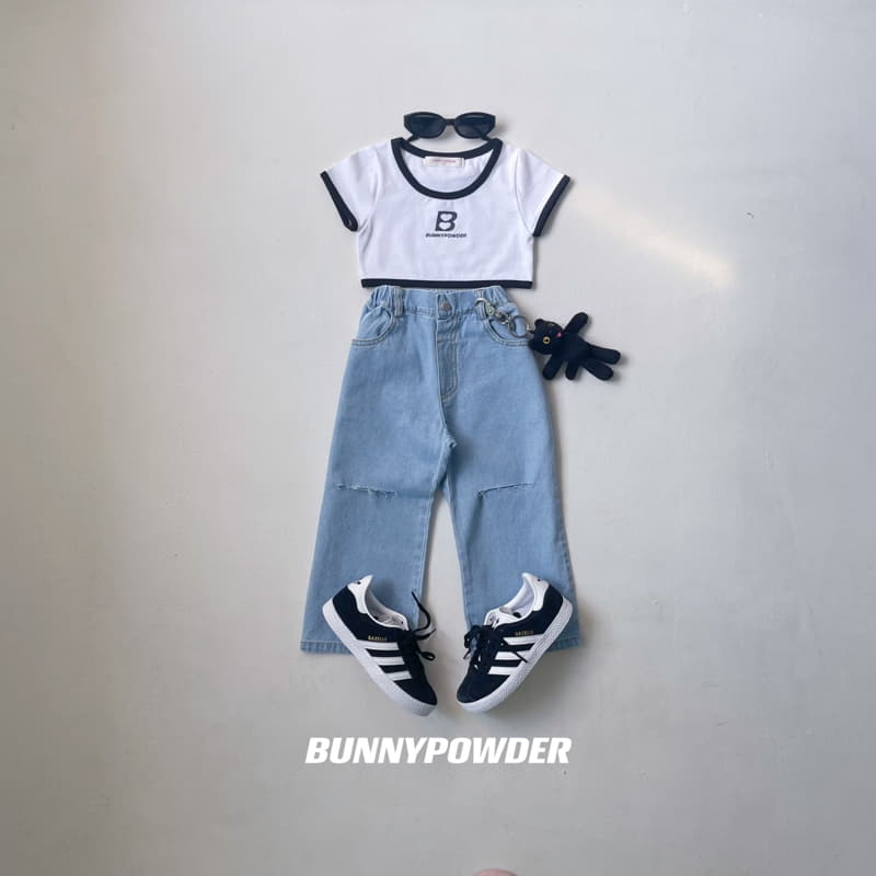 Bunny Powder - Korean Children Fashion - #kidsstore - B Crop Tee - 10