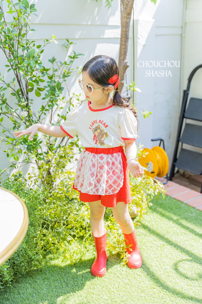Chouchou Shasha - Korean Children Fashion - #Kfashion4kids - Bear Top Bottom Set - 10
