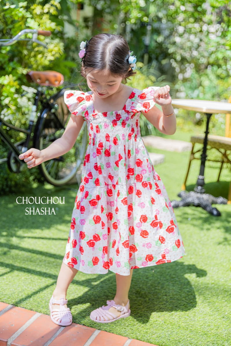 Chouchou Shasha - Korean Children Fashion - #childofig - Rose One-piece - 7