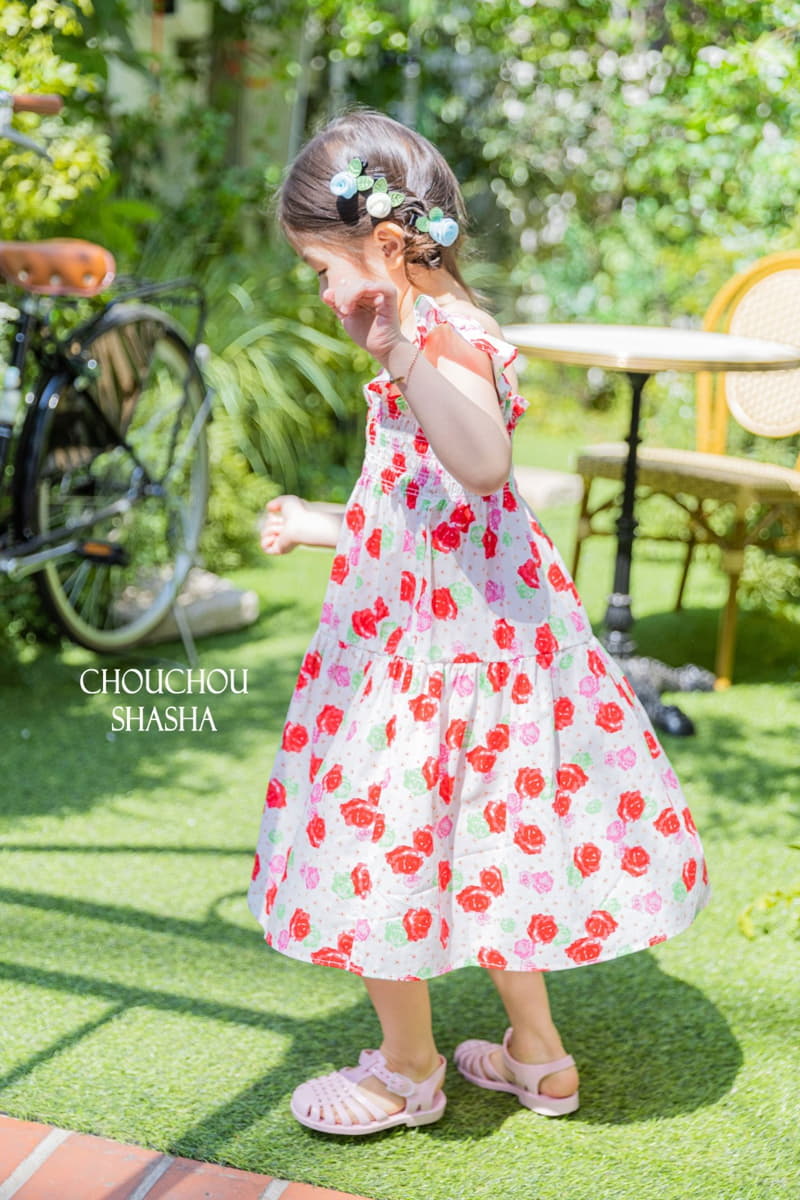 Chouchou Shasha - Korean Children Fashion - #childofig - Rose One-piece - 8