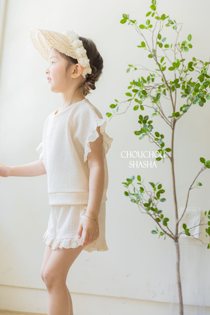 Chouchou Shasha - Korean Children Fashion - #childofig - Lilac Top Bottom Set - 4
