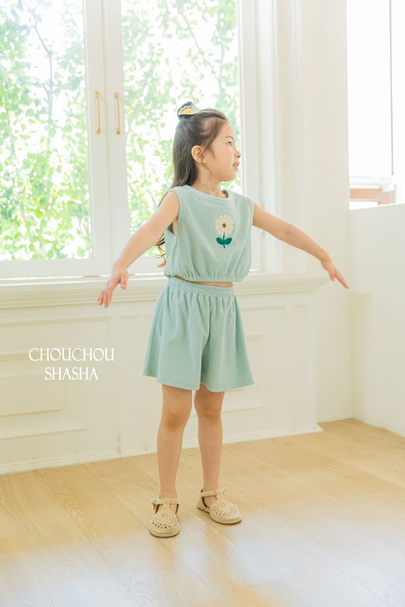 Chouchou Shasha - Korean Children Fashion - #childofig - Luterry Top Bottom Set - 2