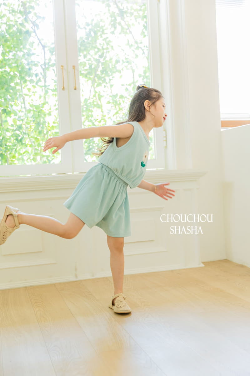Chouchou Shasha - Korean Children Fashion - #childofig - Luterry Top Bottom Set - 4