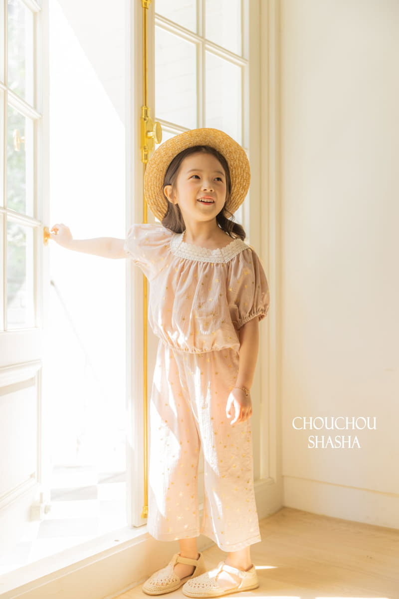 Chouchou Shasha - Korean Children Fashion - #designkidswear - Pearl Top Bottom Set - 3