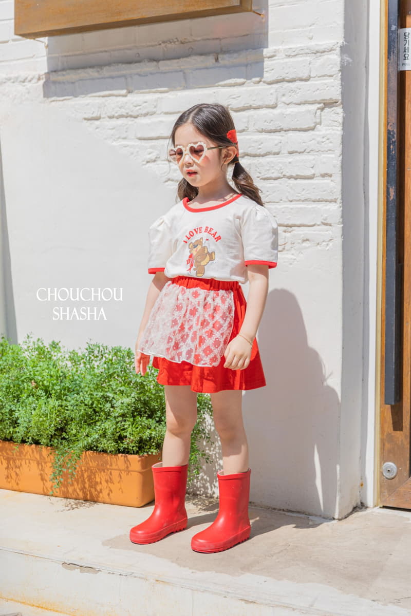 Chouchou Shasha - Korean Children Fashion - #discoveringself - Bear Top Bottom Set - 5