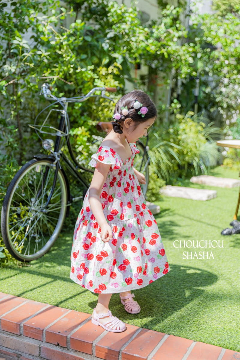 Chouchou Shasha - Korean Children Fashion - #fashionkids - Rose One-piece - 12