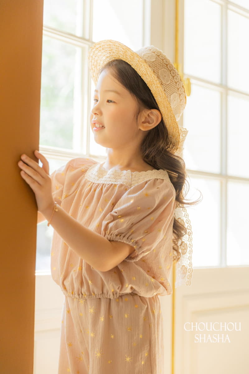 Chouchou Shasha - Korean Children Fashion - #fashionkids - Pearl Top Bottom Set - 5