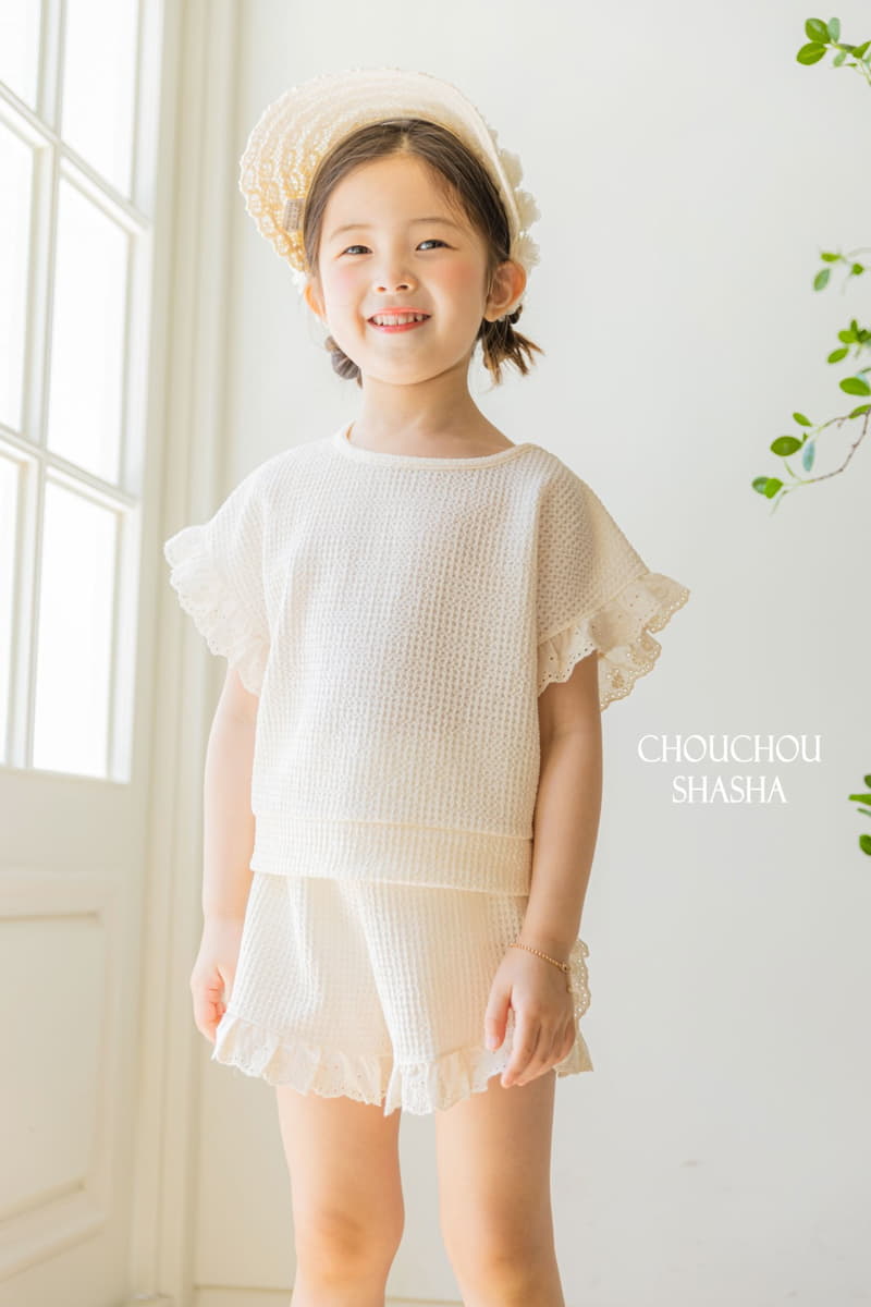 Chouchou Shasha - Korean Children Fashion - #kidsshorts - Lilac Top Bottom Set - 9