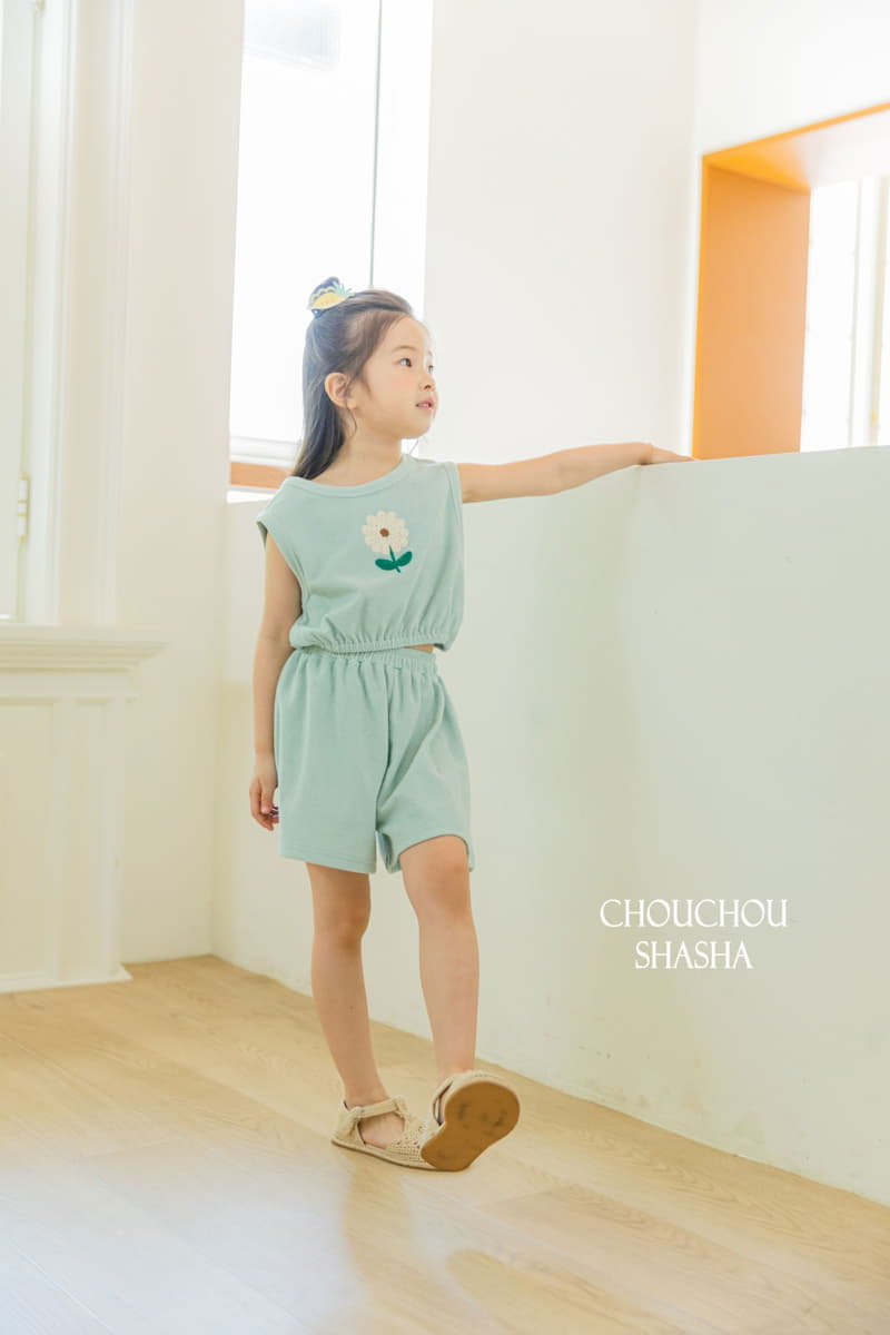 Chouchou Shasha - Korean Children Fashion - #kidsshorts - Luterry Top Bottom Set - 8