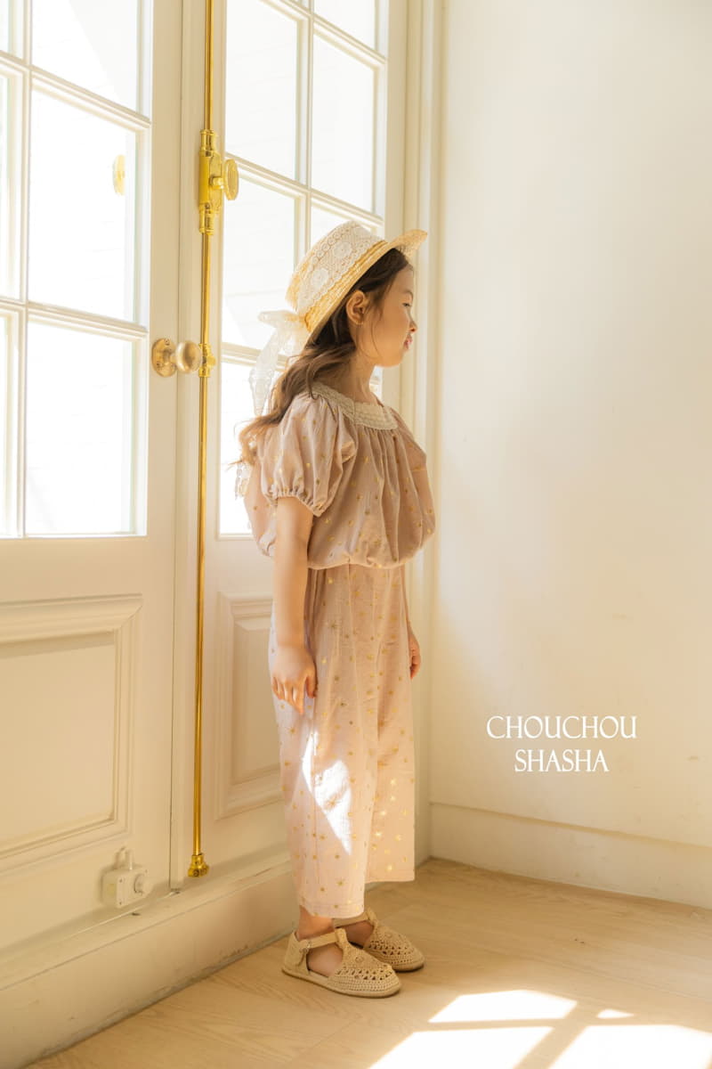 Chouchou Shasha - Korean Children Fashion - #kidsstore - Pearl Top Bottom Set - 7