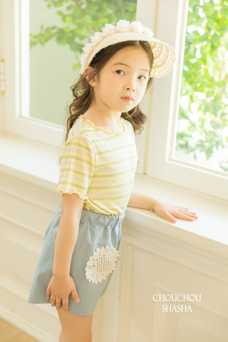 Chouchou Shasha - Korean Children Fashion - #kidsstore - Charlang Stripes Tee - 12