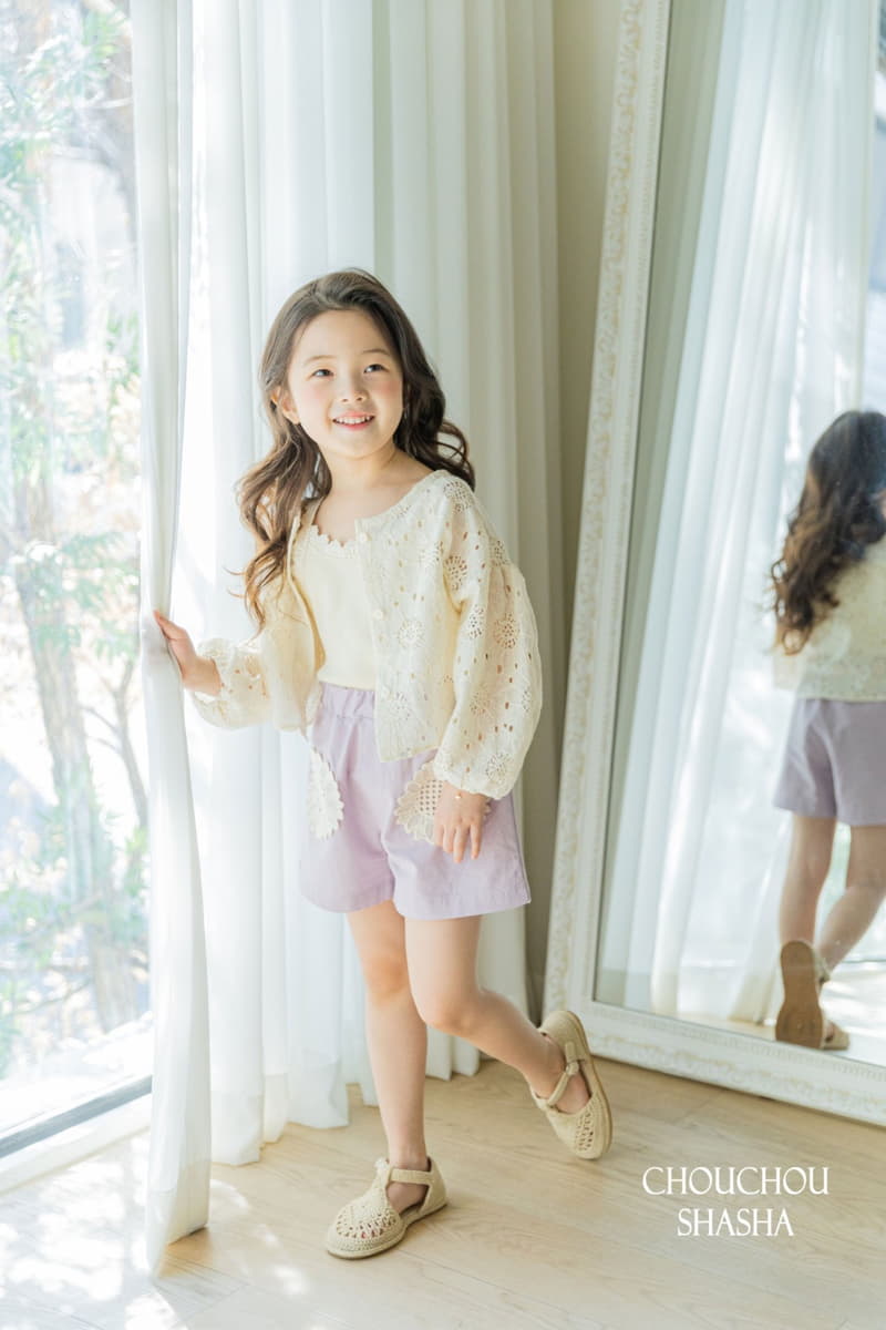 Chouchou Shasha - Korean Children Fashion - #kidsstore - Lace Cardigan - 11