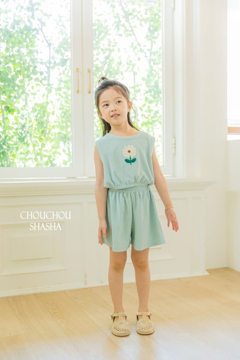 Chouchou Shasha - Korean Children Fashion - #prettylittlegirls - Luterry Top Bottom Set