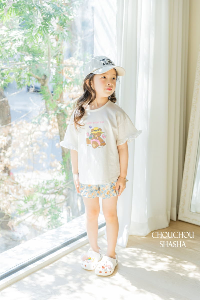 Chouchou Shasha - Korean Children Fashion - #prettylittlegirls - Flower Bear Tee - 3
