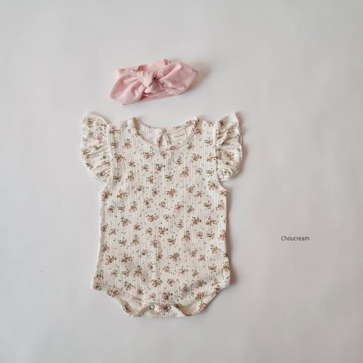 Choucream - Korean Baby Fashion - #babyboutique - Eyelet Flower Bodysuit