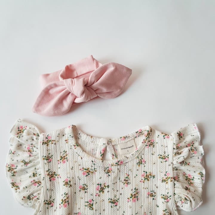 Choucream - Korean Baby Fashion - #babyboutique - Eyelet Flower Bodysuit - 2
